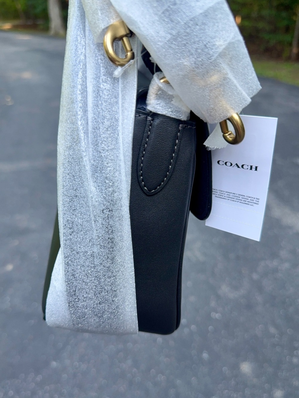 Coach Tabby Black soft Leather Shoulder Bag - Picture 5 of 16
